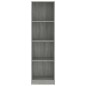 vidaXL Estantería de 4 niveles contrachapada gris Sonoma 40x24x143 cm vidaXL Estantería de 4 niveles contrachapada gris Sonoma 40x24x143 cm