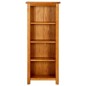 vidaXL Estantería de 4 niveles madera maciza de roble 45x22x110 cm vidaXL Estantería de 4 niveles madera maciza de roble 45x22x110 cm