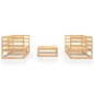 vidaXL Juego de muebles de jardín 5 piezas madera maciza de pino vidaXL Juego de muebles de jardín 5 piezas madera maciza de pino