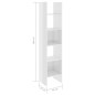 vidaXL Estantería madera contrachapada blanco brillante 40x35x180 cm vidaXL Estantería madera contrachapada blanco brillante 40x35x180 cm