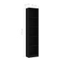 vidaXL Estantería de 5 niveles madera contrachapada negra 40x24x175 cm vidaXL Estantería de 5 niveles madera contrachapada negra 40x24x175 cm