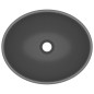vidaXL Lavabo de lujo ovalado cerámica gris oscuro mate 40x33 cm vidaXL Lavabo de lujo ovalado cerámica gris oscuro mate 40x33 cm