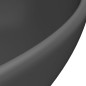vidaXL Lavabo de lujo ovalado cerámica gris oscuro mate 40x33 cm vidaXL Lavabo de lujo ovalado cerámica gris oscuro mate 40x33 cm