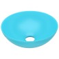 vidaXL Lavabo de cuarto de baño redondo cerámica verde claro vidaXL Lavabo de cuarto de baño redondo cerámica verde claro