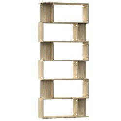 vidaXL Estantería/divisor madera contrachapada color roble 80x24x192cm