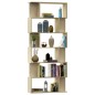vidaXL Estantería/divisor madera contrachapada color roble 80x24x192cm vidaXL Estantería/divisor madera contrachapada color roble 80x24x192cm