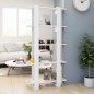 vidaXL Estantería/divisor de espacios blanco brillo 80x30x160 cm vidaXL Estantería/divisor de espacios blanco brillo 80x30x160 cm