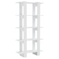 vidaXL Estantería/divisor de espacios blanco brillo 80x30x160 cm vidaXL Estantería/divisor de espacios blanco brillo 80x30x160 cm