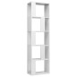 vidaXL Estantería madera contrachapada blanco brillante 45x24x159 cm vidaXL Estantería madera contrachapada blanco brillante 45x24x159 cm