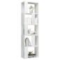 vidaXL Estantería madera contrachapada blanco brillante 45x24x159 cm vidaXL Estantería madera contrachapada blanco brillante 45x24x159 cm