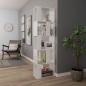 vidaXL Estantería madera contrachapada blanco brillante 45x24x159 cm vidaXL Estantería madera contrachapada blanco brillante 45x24x159 cm