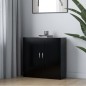 vidaXL Armario de libros madera contrachapada negro 82,5x30,5x80 cm vidaXL Armario de libros madera contrachapada negro 82,5x30,5x80 cm