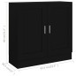 vidaXL Armario de libros madera contrachapada negro 82,5x30,5x80 cm vidaXL Armario de libros madera contrachapada negro 82,5x30,5x80 cm