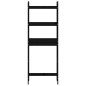 vidaXL Estante de baño madera maciza de pino negro 63x26x171 cm vidaXL Estante de baño madera maciza de pino negro 63x26x171 cm