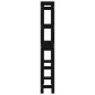 vidaXL Estante de baño madera maciza de pino negro 63x26x171 cm vidaXL Estante de baño madera maciza de pino negro 63x26x171 cm