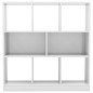 vidaXL Estantería madera contrachapada blanco brillo 97,5x29,5x100 cm vidaXL Estantería madera contrachapada blanco brillo 97,5x29,5x100 cm