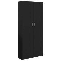 vidaXL Estantería madera contrachapada negro 82,5x30,5x185,5 cm
