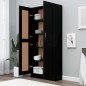 vidaXL Estantería madera contrachapada negro 82,5x30,5x185,5 cm