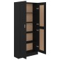 vidaXL Estantería madera contrachapada negro 82,5x30,5x185,5 cm