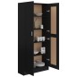 vidaXL Estantería madera contrachapada negro 82,5x30,5x185,5 cm
