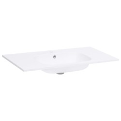 vidaXL Lavabo empotrado SMC blanco 900x460x105 mm