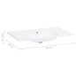 vidaXL Lavabo empotrado SMC blanco 900x460x105 mm vidaXL Lavabo empotrado SMC blanco 900x460x105 mm