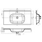 vidaXL Lavabo empotrado SMC blanco 900x460x105 mm vidaXL Lavabo empotrado SMC blanco 900x460x105 mm