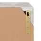 vidaXL Estantería de madera de ingeniería gris hormigón 60x27,5x59,5cm vidaXL Estantería de madera de ingeniería gris hormigón 60x27,5x59,5cm