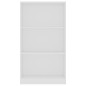 vidaXL Estantería de 3 niveles madera contrachapada blanca 60x24x109cm vidaXL Estantería de 3 niveles madera contrachapada blanca 60x24x109cm