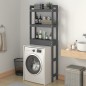 vidaXL Estante de baño madera maciza de pino gris 63x26x171 cm vidaXL Estante de baño madera maciza de pino gris 63x26x171 cm