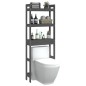 vidaXL Estante de baño madera maciza de pino gris 63x26x171 cm vidaXL Estante de baño madera maciza de pino gris 63x26x171 cm
