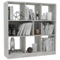vidaXL Estantería librería contrachapada gris hormigón 97,5x29,5x100cm vidaXL Estantería librería contrachapada gris hormigón 97,5x29,5x100cm