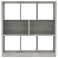 vidaXL Estantería librería contrachapada gris hormigón 97,5x29,5x100cm vidaXL Estantería librería contrachapada gris hormigón 97,5x29,5x100cm