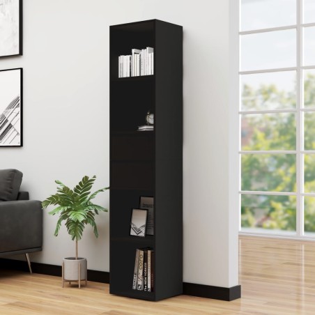 vidaXL Estantería madera contrachapada negro 36x30x171 cm