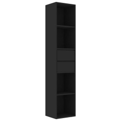 vidaXL Estantería madera contrachapada negro 36x30x171 cm