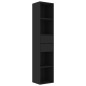 vidaXL Estantería madera contrachapada negro 36x30x171 cm vidaXL Estantería madera contrachapada negro 36x30x171 cm