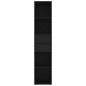 vidaXL Estantería madera contrachapada negro 36x30x171 cm vidaXL Estantería madera contrachapada negro 36x30x171 cm