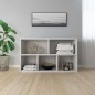 vidaXL Estantería/Aparador contrachapada blanco brillo 50x25x80 cm vidaXL Estantería/Aparador contrachapada blanco brillo 50x25x80 cm