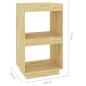 vidaXL Estantería de madera maciza de pino 40x35x71 cm vidaXL Estantería de madera maciza de pino 40x35x71 cm