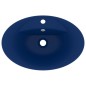 vidaXL Lavabo lujoso con rebosadero cerámica azul oscuro 58,5x39cm vidaXL Lavabo lujoso con rebosadero cerámica azul oscuro 58,5x39cm