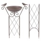 Hi Comedero para pájaros con soporte para plantas marrón Hi Comedero para pájaros con soporte para plantas marrón