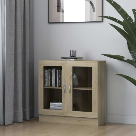 vidaXL Armario libros madera contrachapada color roble 82,5x30,5x80 cm