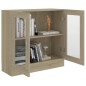 vidaXL Armario libros madera contrachapada color roble 82,5x30,5x80 cm vidaXL Armario libros madera contrachapada color roble 82,5x30,5x80 cm