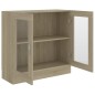 vidaXL Armario libros madera contrachapada color roble 82,5x30,5x80 cm vidaXL Armario libros madera contrachapada color roble 82,5x30,5x80 cm