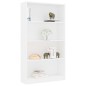 vidaXL Estantería de 4 niveles madera contrachapada blanca 80x24x142cm
