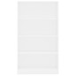 vidaXL Estantería de 4 niveles madera contrachapada blanca 80x24x142cm