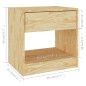 vidaXL Mesita de noche madera maciza de pino 40x31x40 cm vidaXL Mesita de noche madera maciza de pino 40x31x40 cm