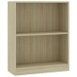 vidaXL Estantería de madera contrachapada color roble 60x24x74,5 cm vidaXL Estantería de madera contrachapada color roble 60x24x74,5 cm
