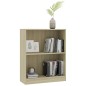 vidaXL Estantería de madera contrachapada color roble 60x24x74,5 cm vidaXL Estantería de madera contrachapada color roble 60x24x74,5 cm