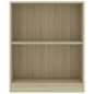 vidaXL Estantería de madera contrachapada color roble 60x24x74,5 cm vidaXL Estantería de madera contrachapada color roble 60x24x74,5 cm